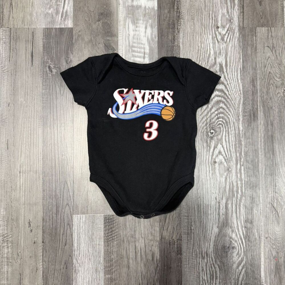 Philadelphia 76ers #3 Allen Iverson Infant 3-6M Bodysuit by Mitchell & Ness